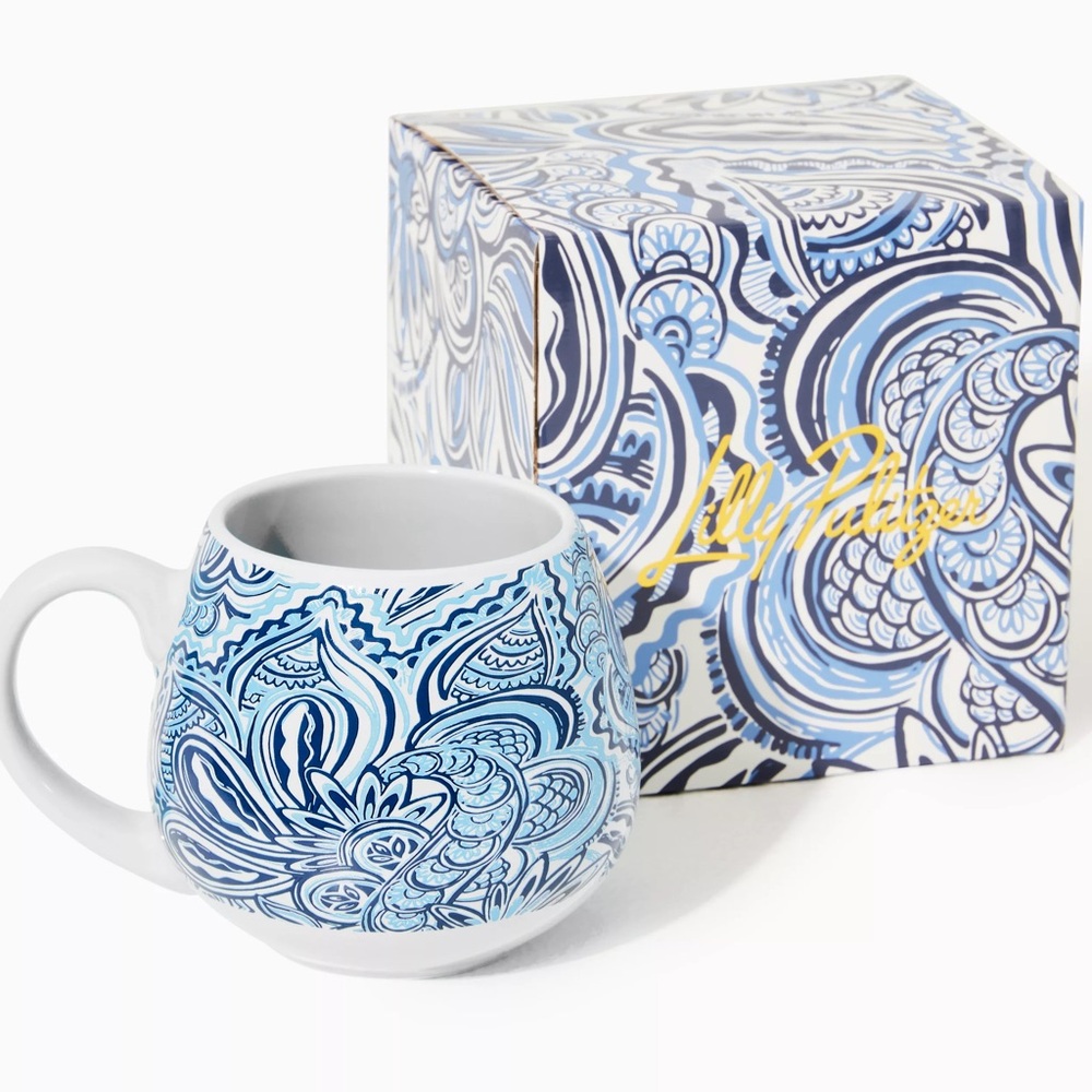 Lilly Pulitzer Blue Printed Ceramic Mug